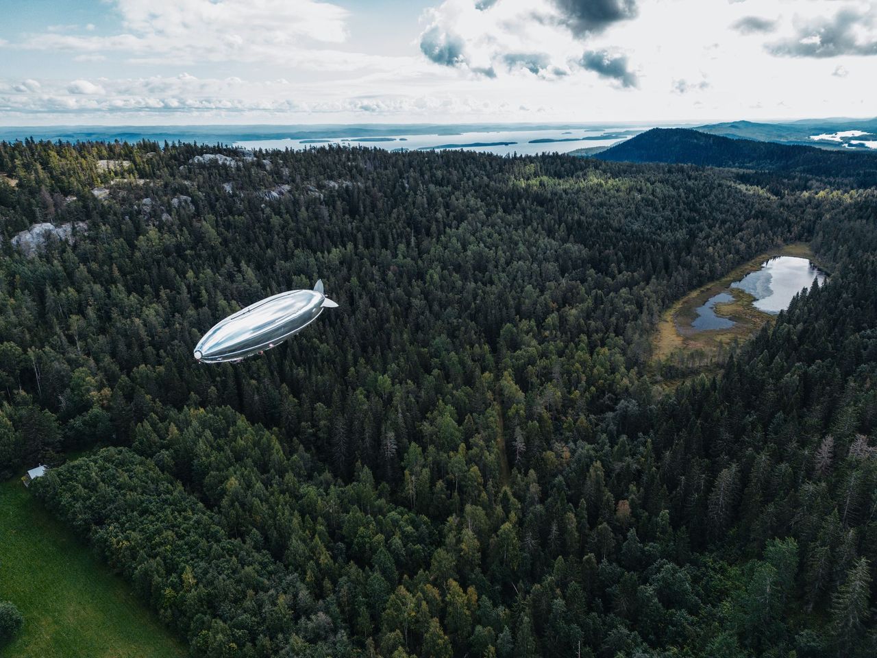 Kelluu airship monitoring Koli national park