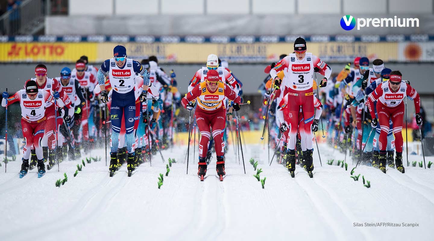 Maastohiihtoa V sport-kanavilla