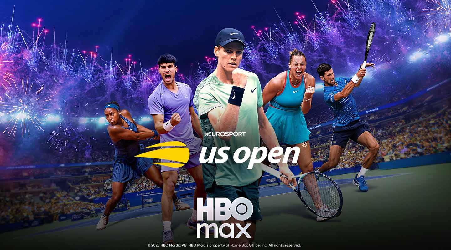 Tennis HBO Max -suoratoistopalvelussa