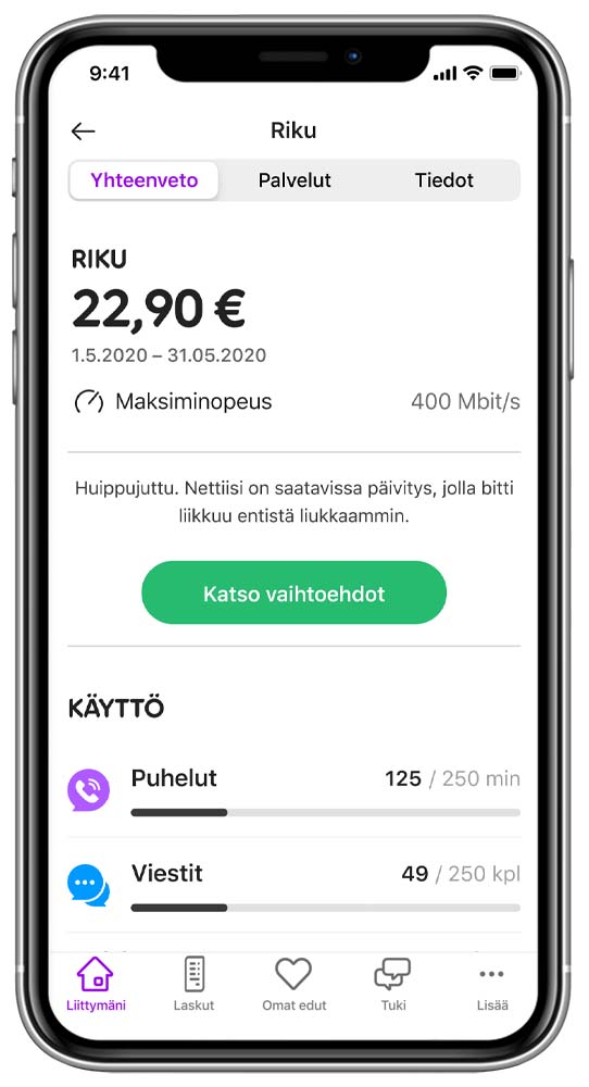 Minun Telia -sovellus | Asiakastuki | Telia