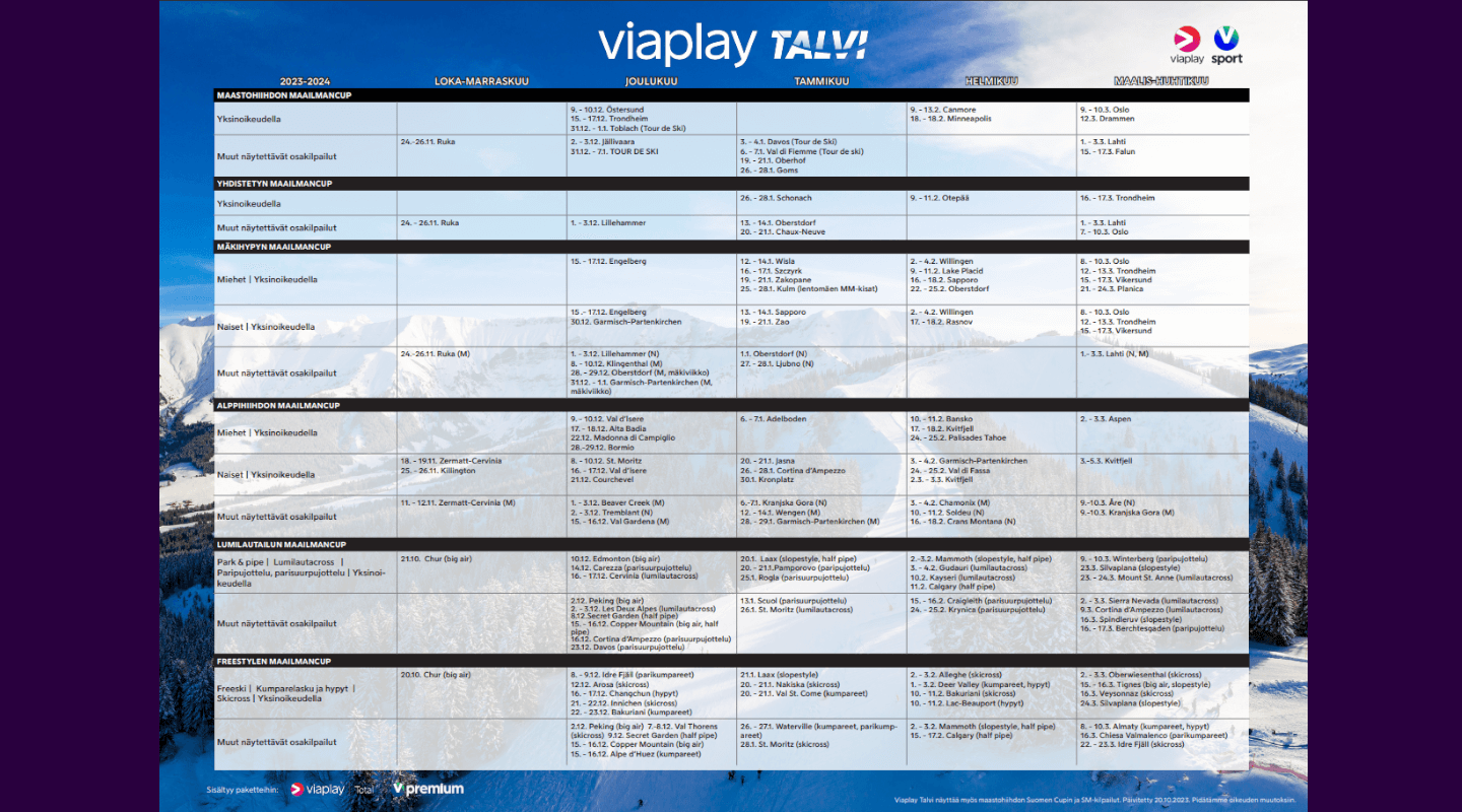 V sport winter 2023-2024
