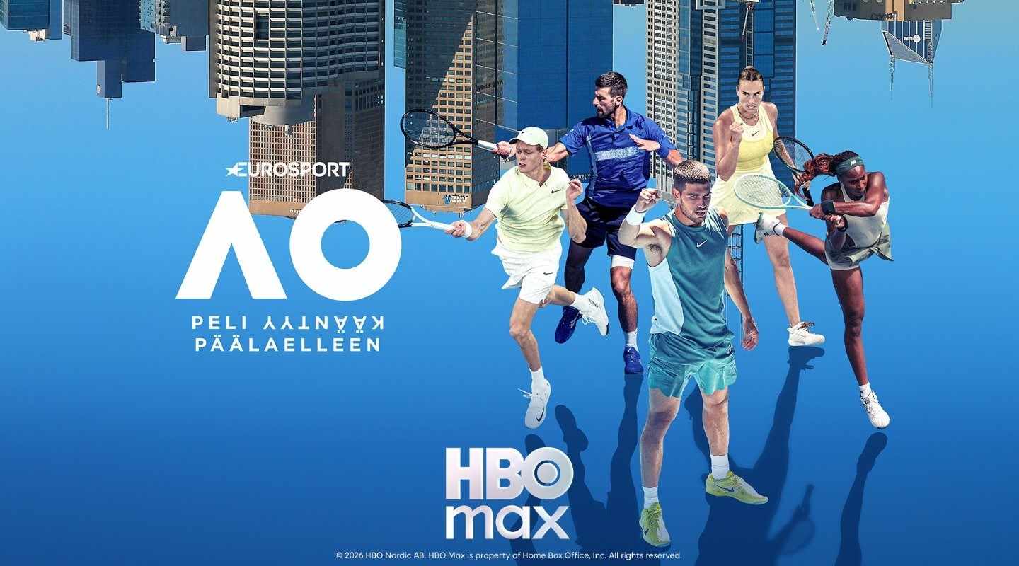 Tennis HBO Max -suoratoistopalvelussa