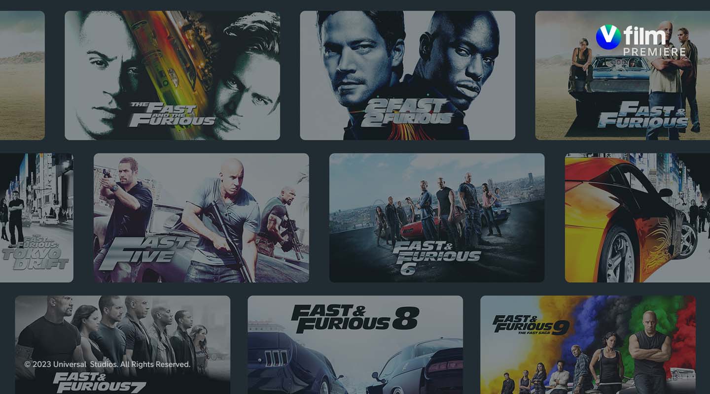 Fast&Furious -elokuvat V film -kanavilla