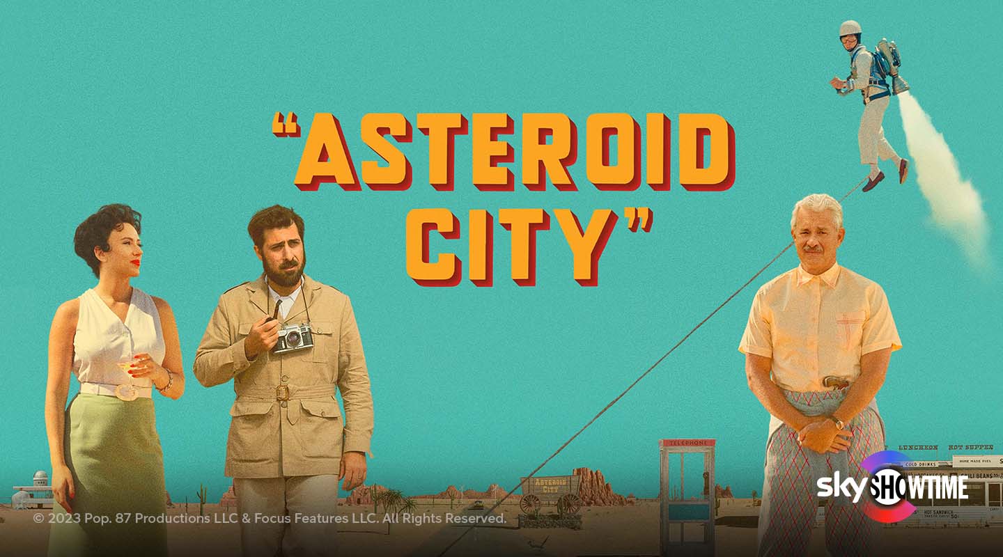 Asteroid City SkyShowtime -suoratoistopalvelussa