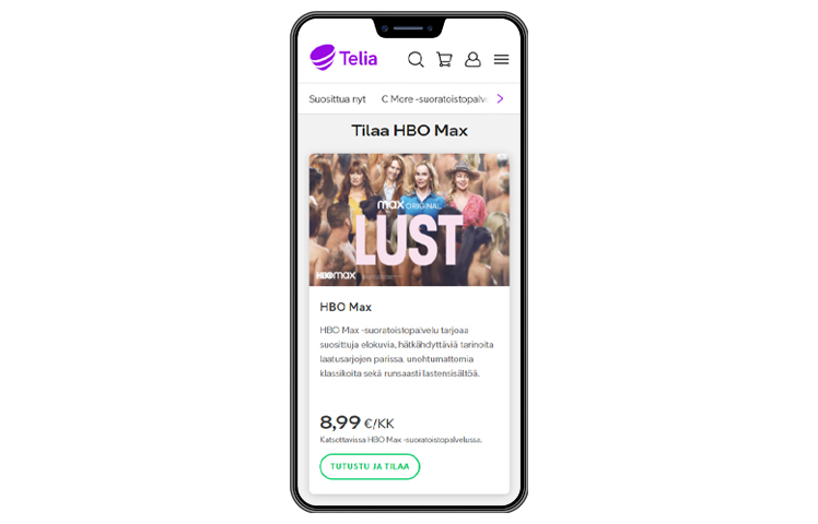 HBO Max tilaus Telia