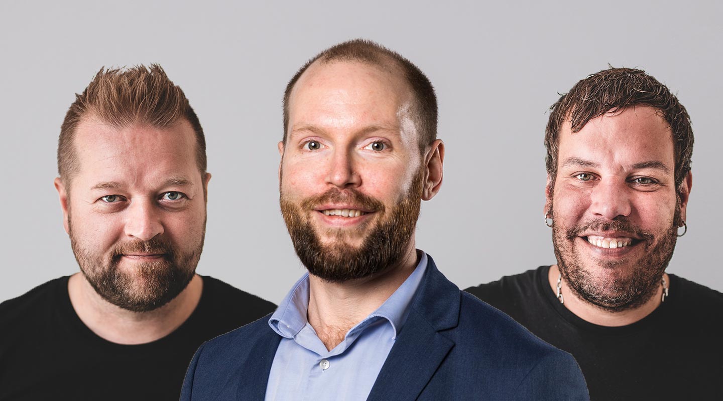 Antti Ahola, Fredrik Slotte ja Tommi Maijanen