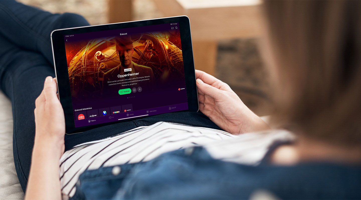 Telia Play -sovellus tabletissa