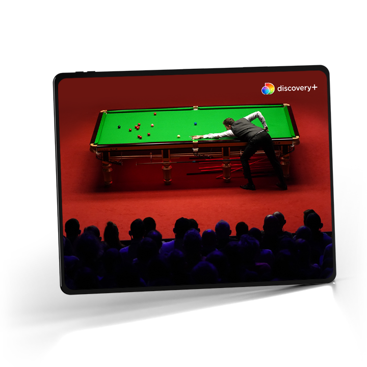 Snookeria discovery+-suoratoistopalvelussa